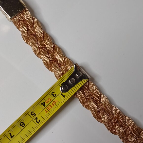 Pretty Gold Tone Belt Bracelet - Picture 11 of 12